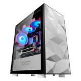 DarkFlash DLM21 White Micro ATX Computer Case